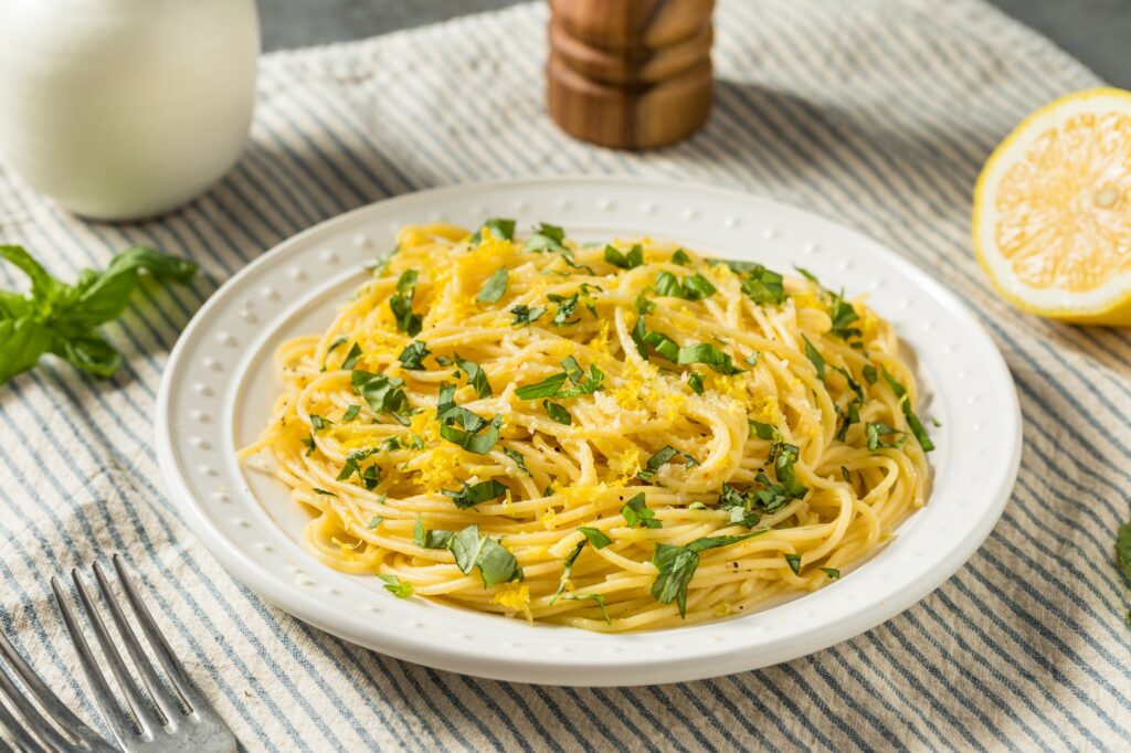 Healthy Homemade Italian Lemon Pasta
