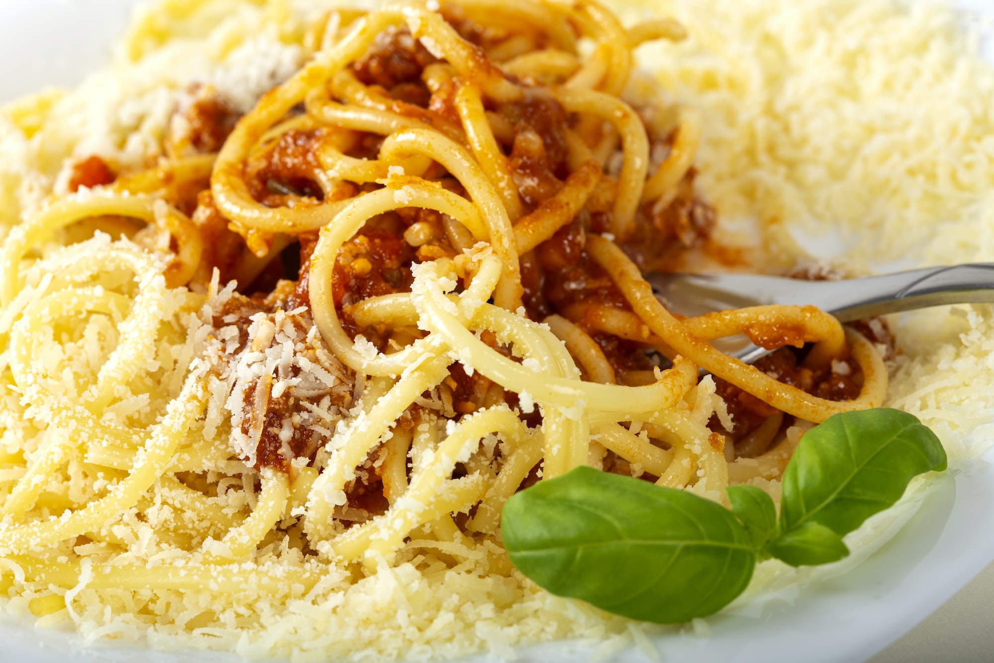 Pasta with meat and tomato sauce