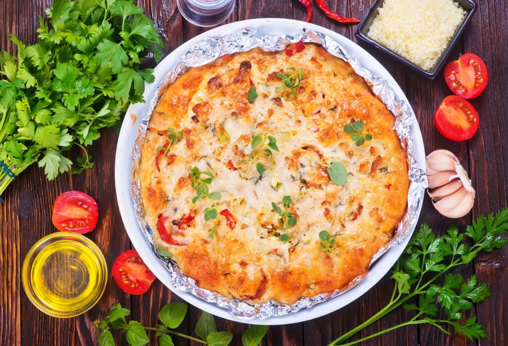Pie with meat